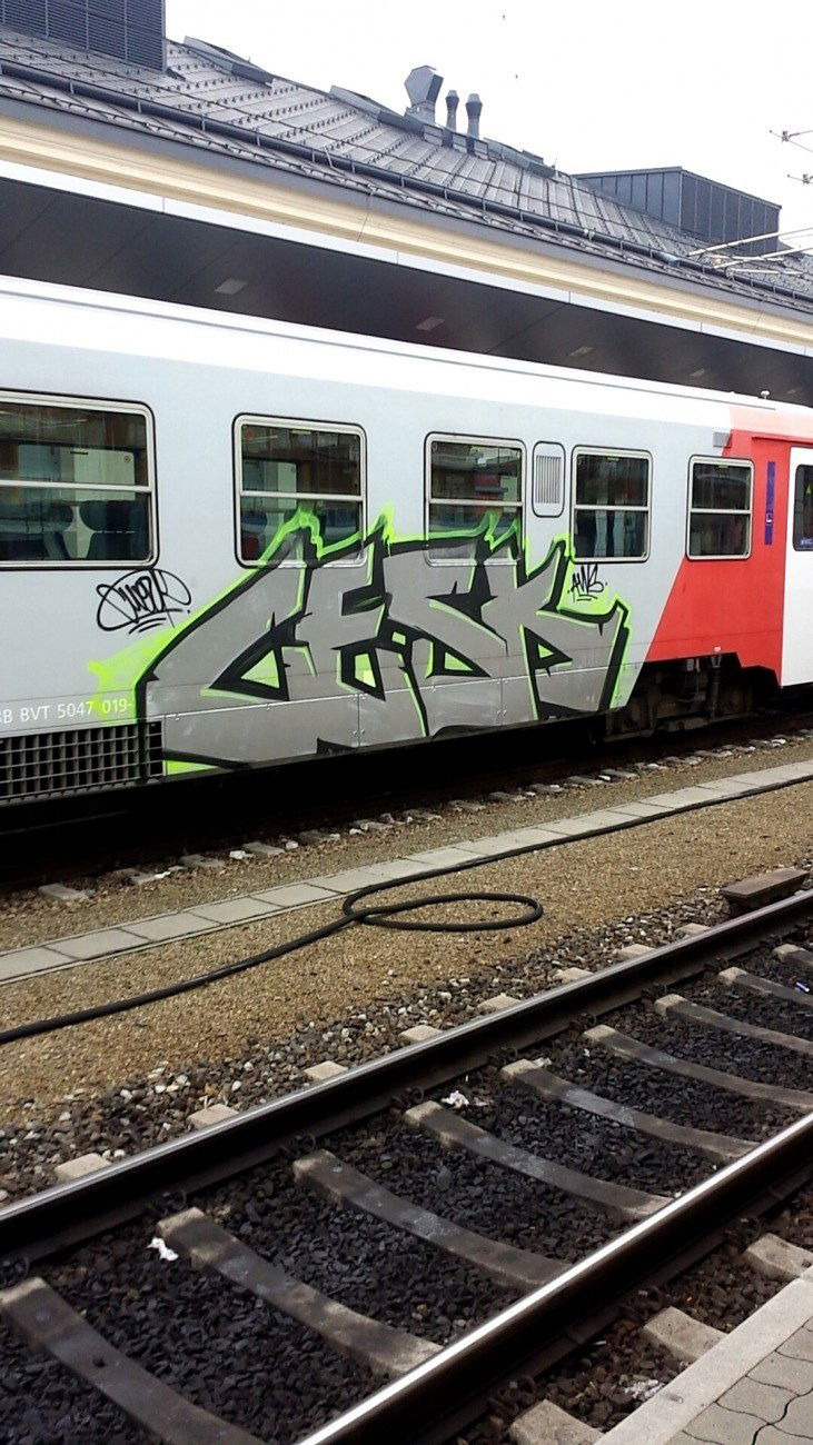 Graffiti Train - Photo by Cwesk - cwesk, cesk, aws (2015)