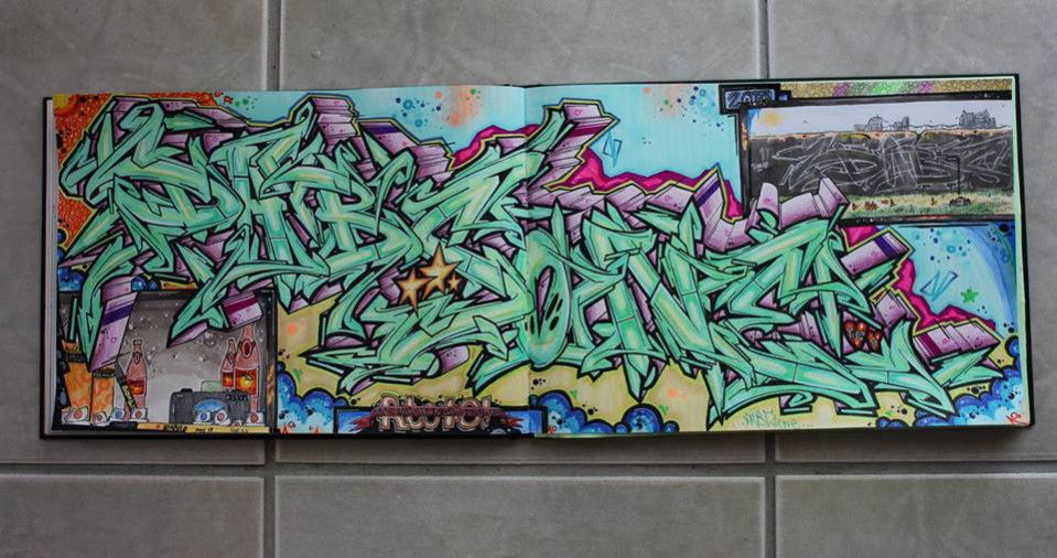 Graffiti Sketch in Berlin - Photo by DABSONE - Dabs, rto, ybs