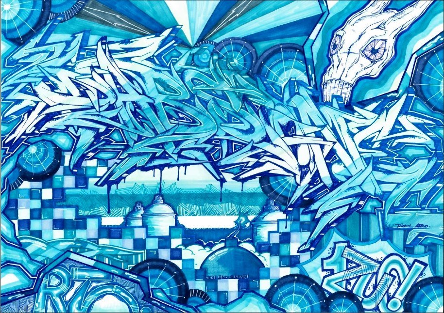Graffiti Sketch in Berlin - Photo by DABSONE - Dabs, Down, Rto (2015)