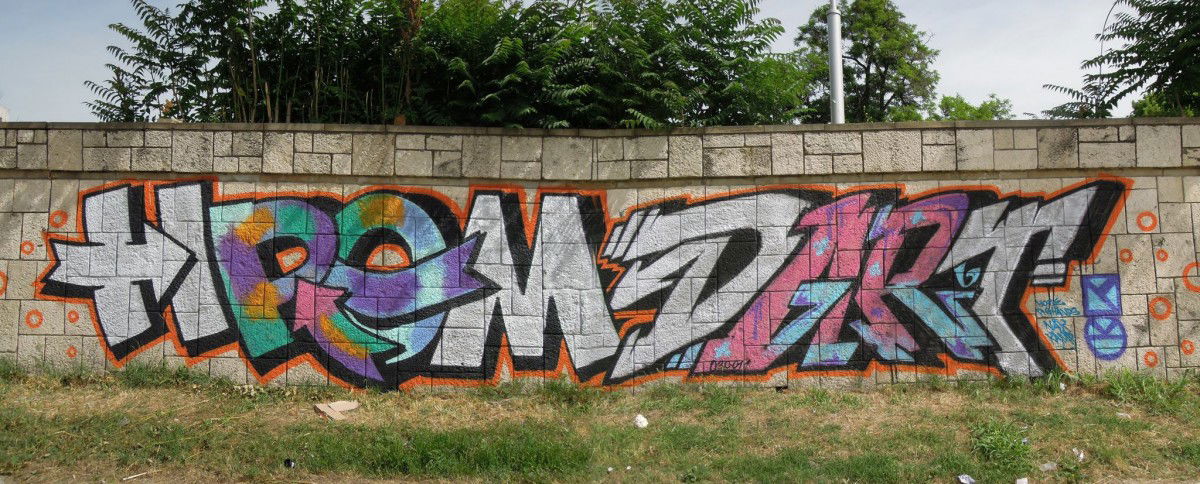 Graffiti Bombing in Skopje - Photo by DART030 - dart, dna, kzs