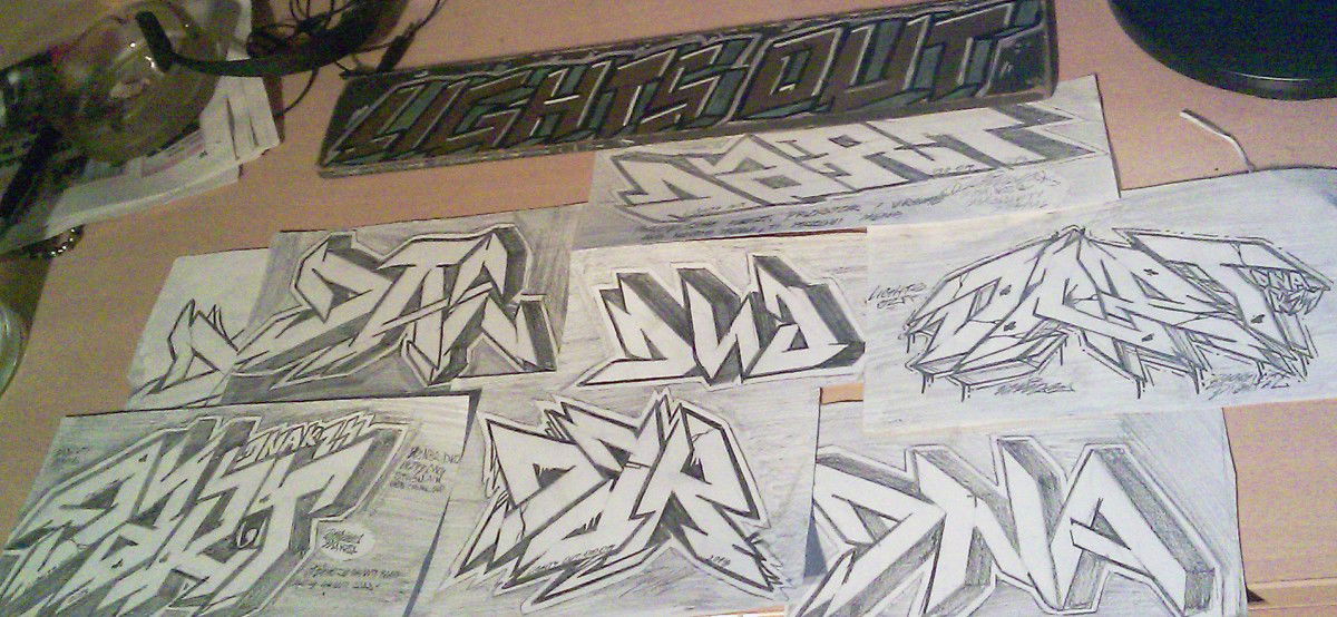 Graffiti Sketch in Belgrade - Photo by DART030 - dart, dna, kzs