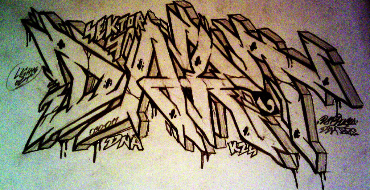 Graffiti Sketch in Belgrade - Photo by DART030 - dart, dna, kzs