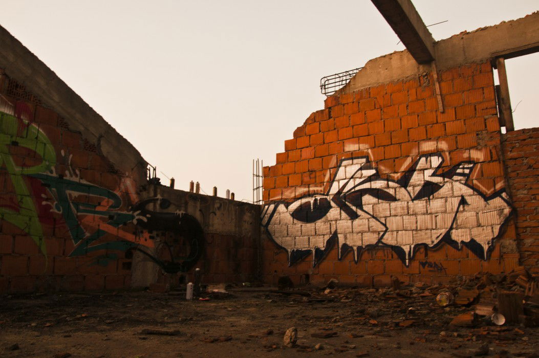 Graffiti Bombing in Belgrade - Photo by DART030 - send, dart, dna