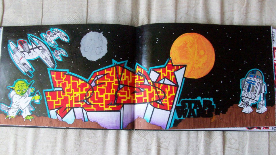 Graffiti Sketch in Walbrzych - Photo by DASI - dasi.starwars.tbc (2012)