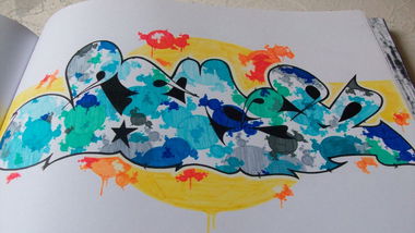 Graffiti Sketch - Photo by DASI - dasi, one, tbc (2013)