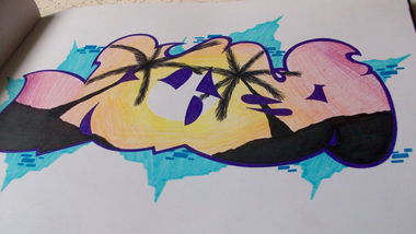 Graffiti Sketch - Photo by DASI - dasi, one, summer (2013)