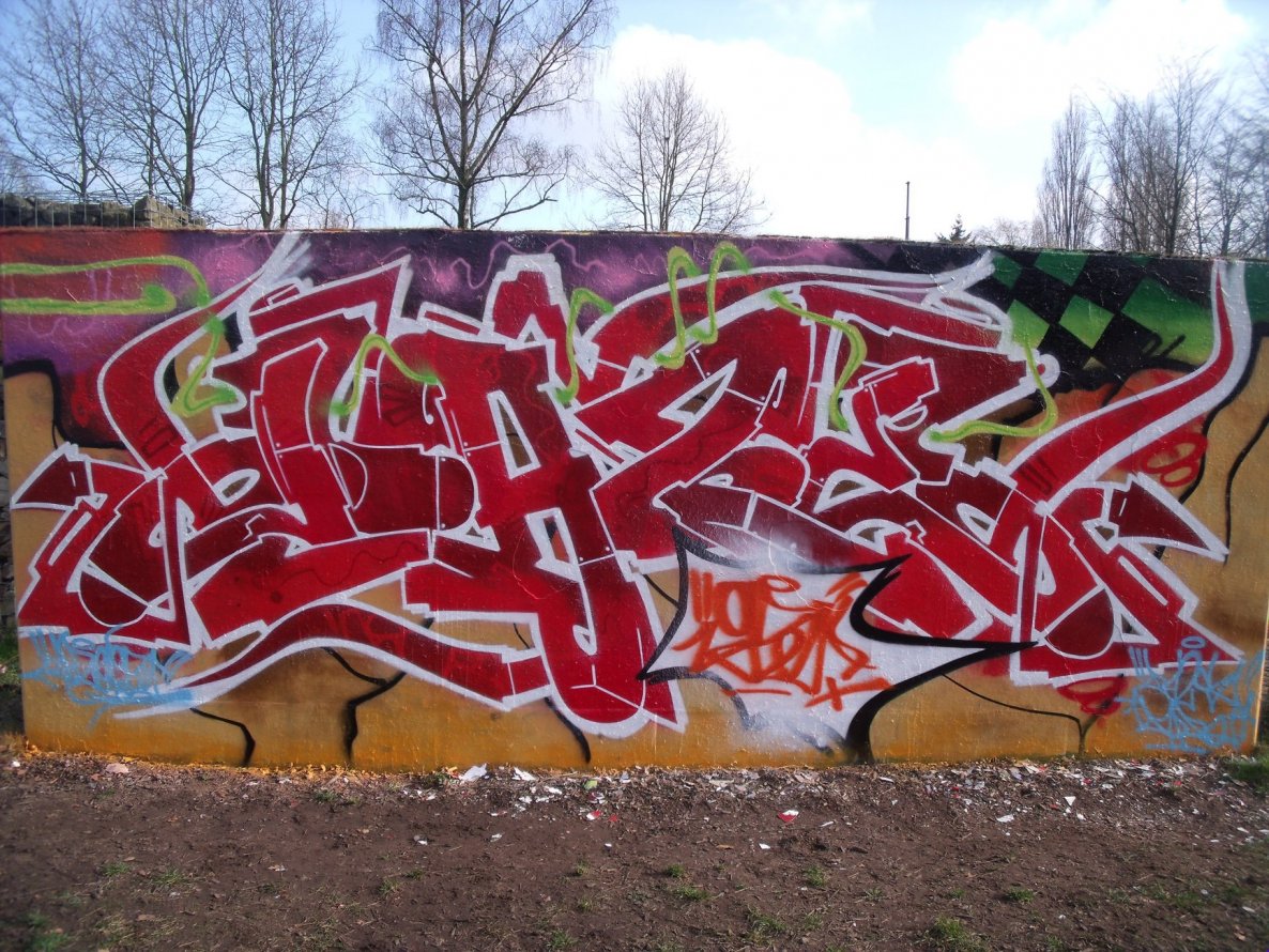 Graffiti Wall - Photo by DAZE95 - Emsdetten, Skatepark, Fame (2015)