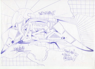 Graffiti Sketch - Photo by DAZE95 - Sketch, DAZE, 95 (2016)