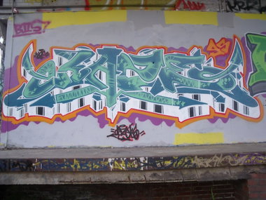 Graffiti Wall - Photo by DAZE95 - Emsdetten, Fame, Trainline (2012)