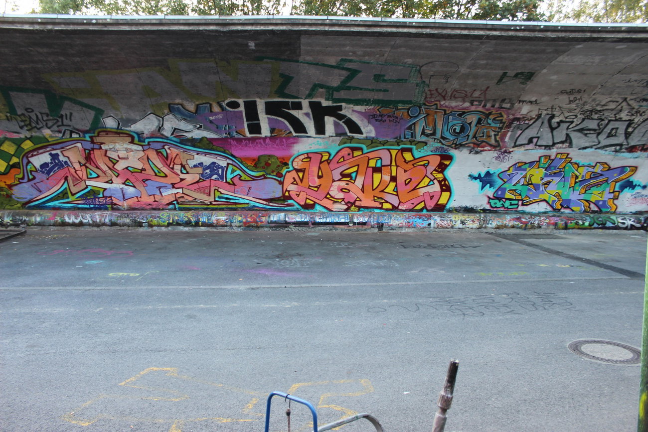 Graffiti Wall - Photo by DAZE95 - Münster, Hawerkamp, Fame (2015)