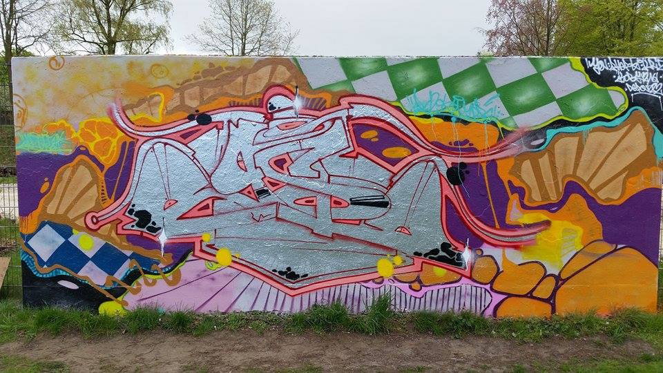 Graffiti Wall - Photo by DAZE95 - Emsdetten, Skaterpark, DAZE (2016)