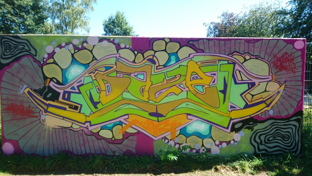 Graffiti Wall - Photo by DAZE95 - Emsdetten, Skatepark, Fame (2016)