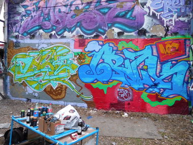 Graffiti Wall - Photo by DAZE95 - Münster, Hawerkamp, Fame (2017)