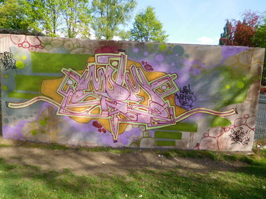 Graffiti Wall - Photo by DAZE95 - Emsdetten, Skatepark, Hall (2017)