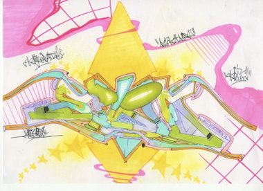 Graffiti Wall - Photo by DAZE95 - Sketch, DAZE, 95 (2016)