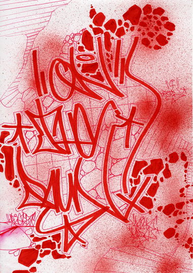 Graffiti Sketch - Photo by DAZE95 - Sketch, Tag, On (2015)