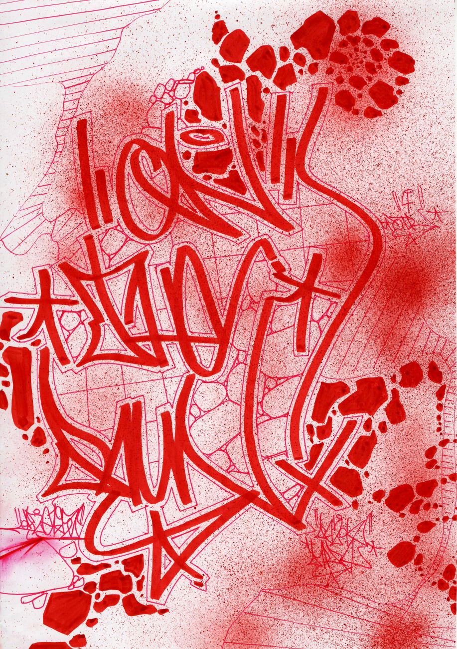 Graffiti Sketch - Photo by DAZE95 - Sketch, Tag, On (2015)