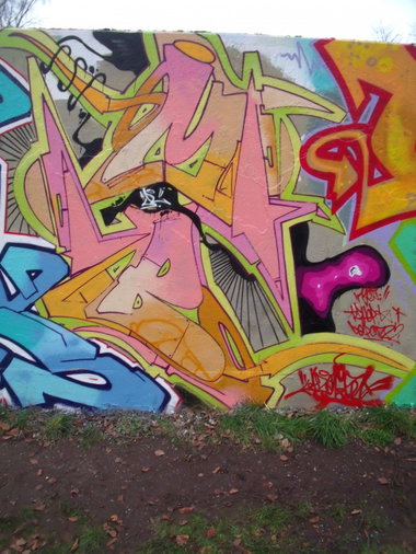 Graffiti Wall - Photo by DAZE95 - Emsdetten.Skaterpark, Fame, DAZE (2015)