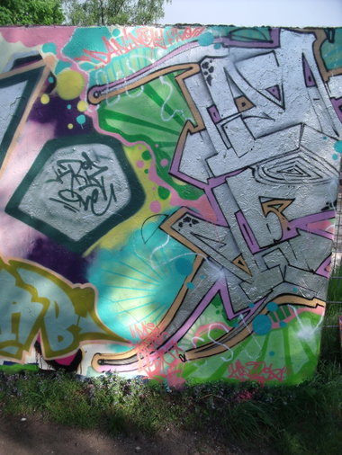 Graffiti Wall - Photo by DAZE95 - Emsdetten, Skatepark, Fame (2016)
