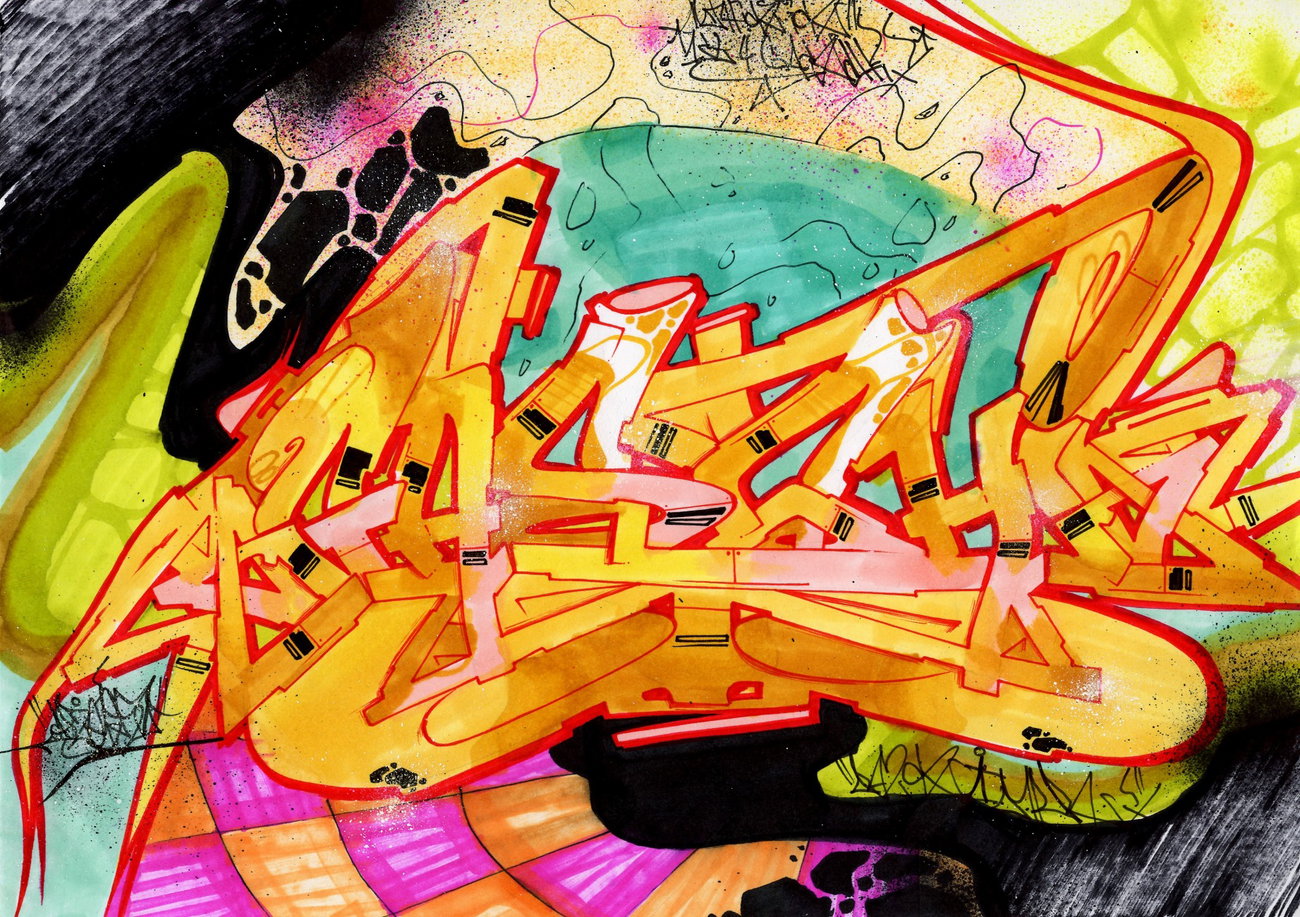 Graffiti Wall - Photo by DAZE95 - Sketch, DAZE, 95 (2015)
