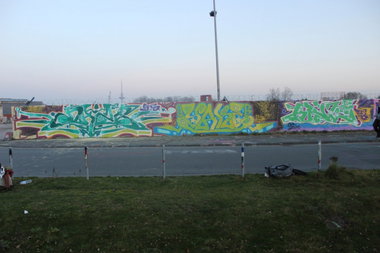 Graffiti Wall - Photo by DAZE95 - Münster, Hawerkamp, Fame (2014)