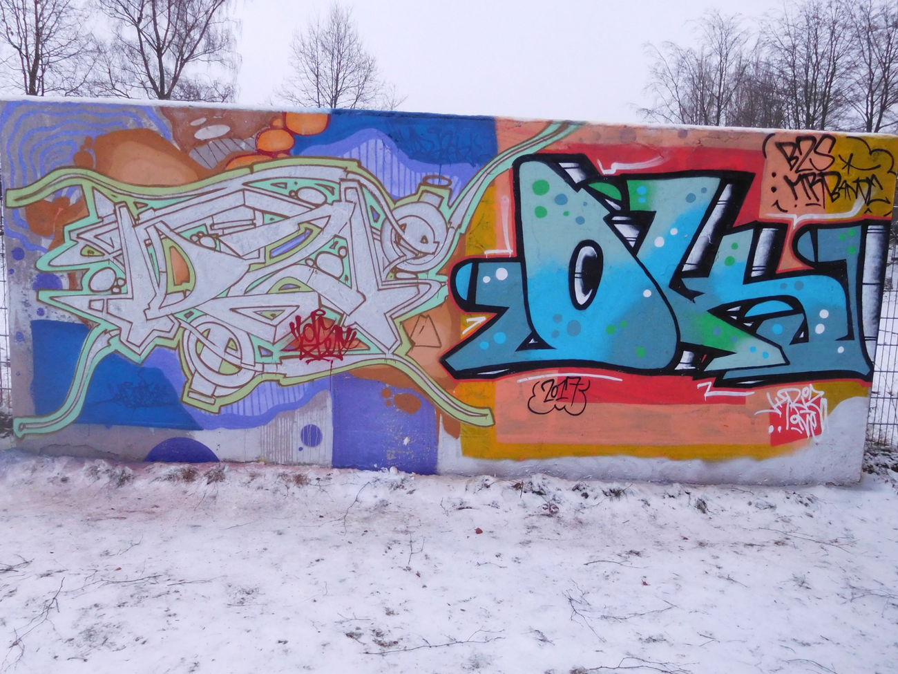 Graffiti Wall - Photo by DAZE95 - Emsdetten, Skatepark, DAZE (2017)