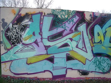 Graffiti Wall - Photo by DAZE95 - Emsdetten.Skaterpark, Fame, DAZE (2015)