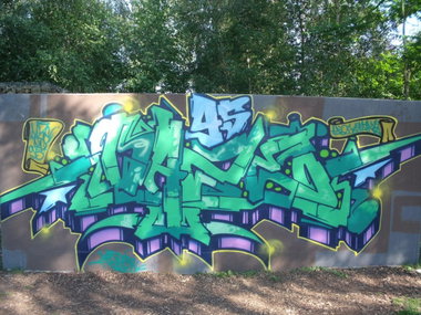 Graffiti Wall - Photo by DAZE95 - Rheine, Fame, DAZE (2013)