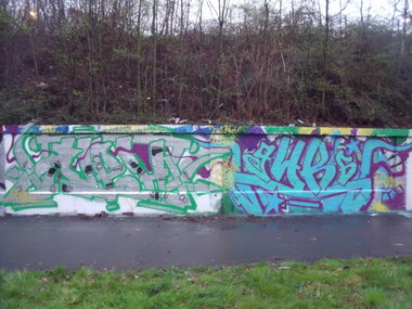Graffiti Wall - Photo by DAZE95 - Münster, Fame, Hawerkamp (2015)