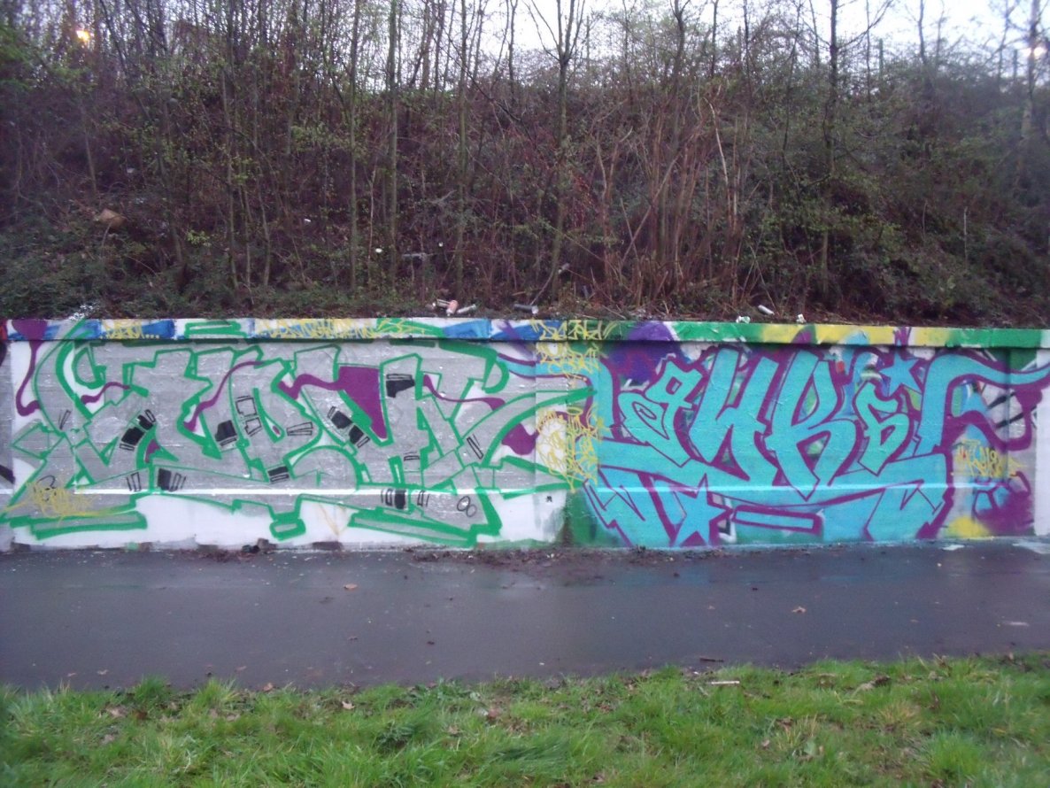 Graffiti Wall - Photo by DAZE95 - Münster, Fame, Hawerkamp (2015)