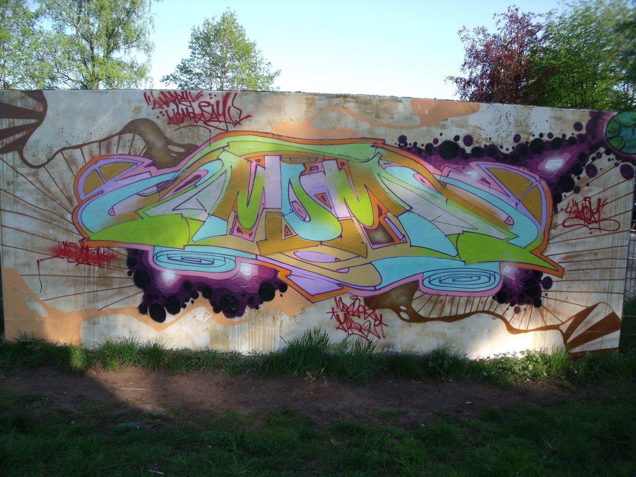 Graffiti Wall - Photo by DAZE95 - Emsdetten, Skaterpark, Fame (2016)