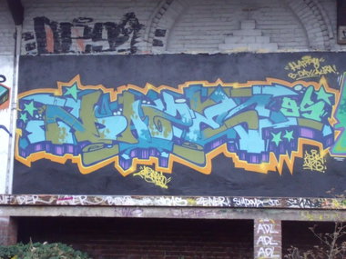 Graffiti Wall - Photo by DAZE95 - Emsdetten, Fame, Trainline (2012)