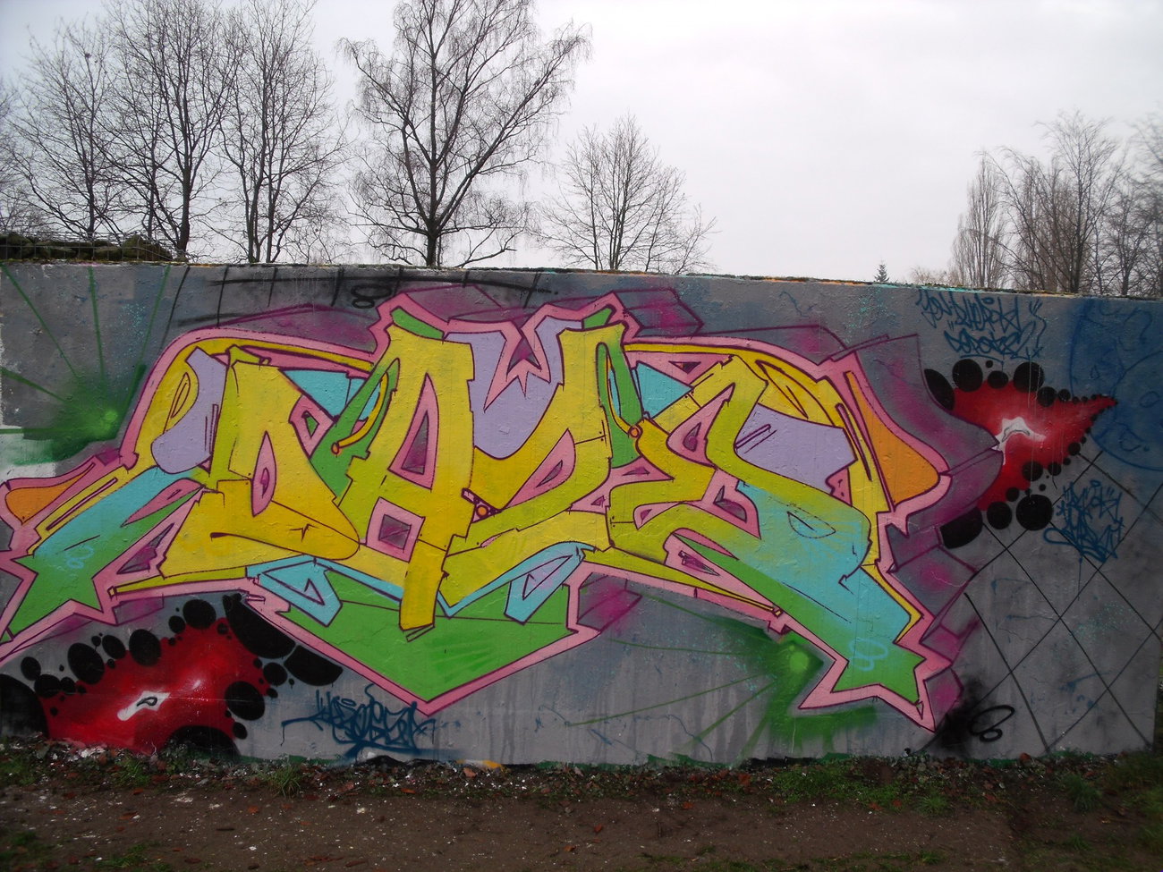 Graffiti Wall - Photo by DAZE95 - Emsdetten, Skaterpark, Fame (2015)