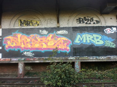 Graffiti Wall - Photo by DAZE95 - Emsdetten, Fame, Trainline (2012)