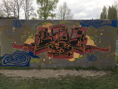 Graffiti Wall - Photo by DAZE95 - Emsdetten, Skatepark, Fame (2017)