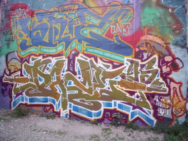 Graffiti Wall - Photo by DAZE95 - Münster, Hawerkamp, Fame (2014)