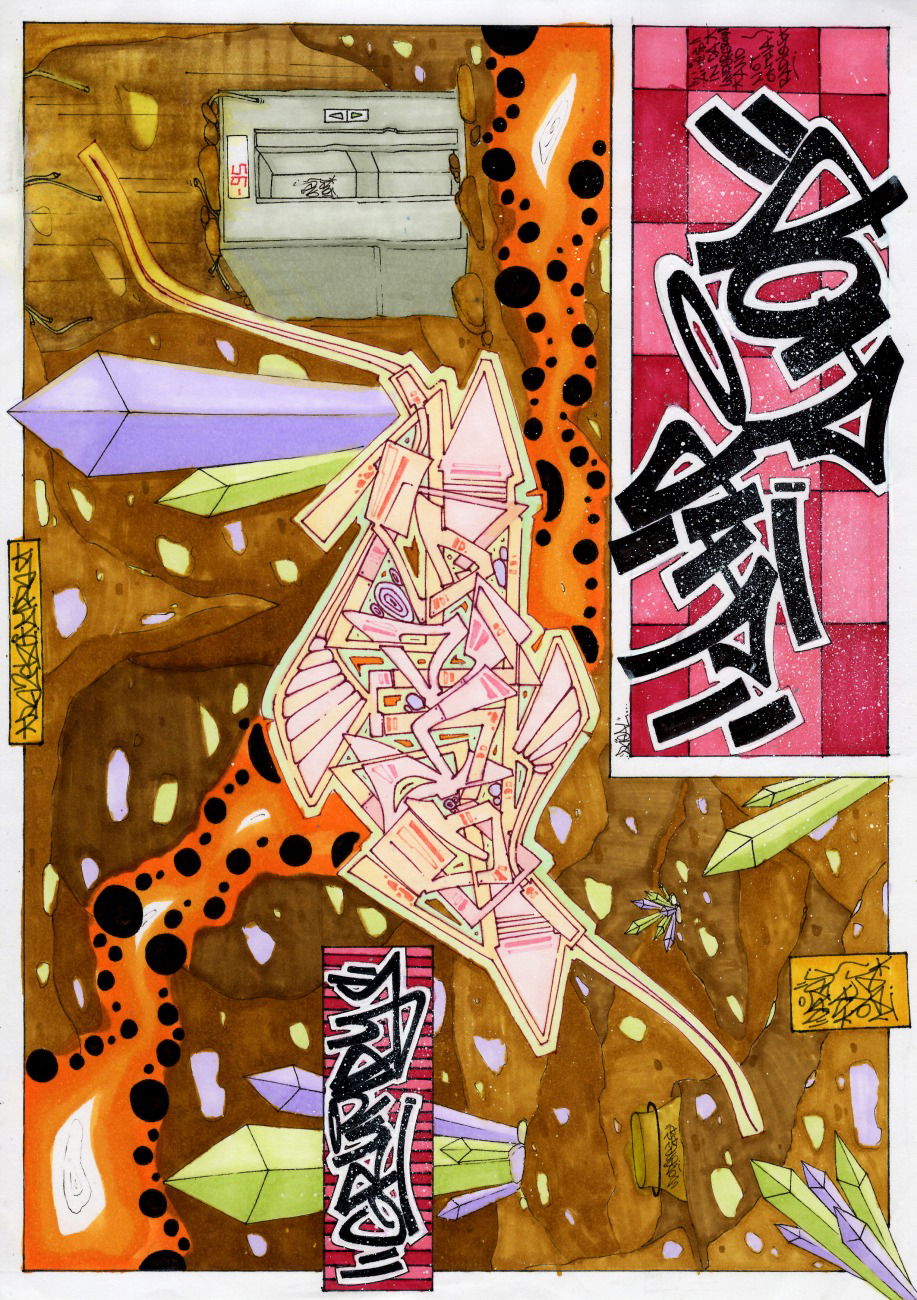 Graffiti Sketch - Photo by DAZE95 - Sketch, Grumpy, Greg (2017)