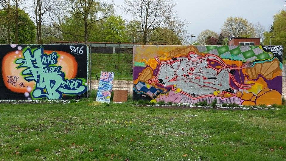 Graffiti Wall - Photo by DAZE95 - Emsdetten, Skaterpark, DAZE (2016)