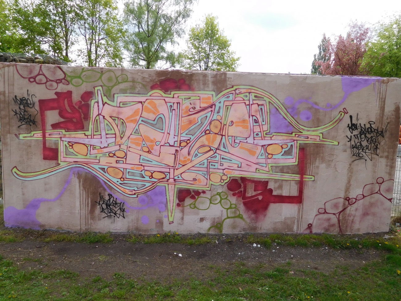 Graffiti Wall - Photo by DAZE95 - Emsdetten, Skatepark, Hall (2017)