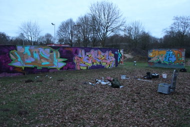 Graffiti Wall - Photo by DAZE95 - Ibbenbüren, Skaterpark, Fame (2016)