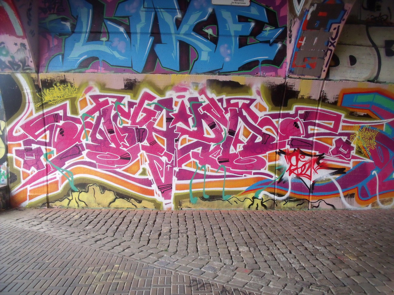Graffiti Wall - Photo by DAZE95 - Rheine, Fame, DAZE (2015)