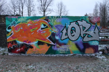 Graffiti Wall - Photo by DAZE95 - Emsdetten, Skaterpark, Fame (2016)
