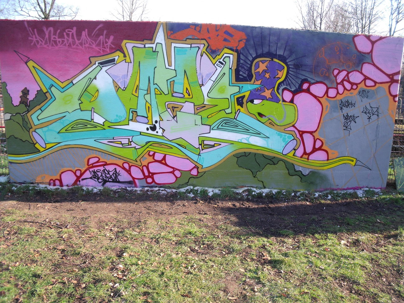 Graffiti Wall - Photo by DAZE95 - Emsdetten, Skaterpark, Fame (2016)