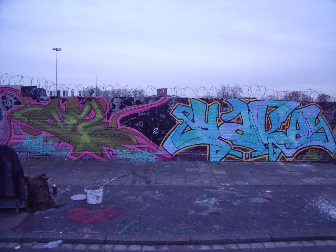 Graffiti Wall - Photo by DAZE95 - Münster, Hawerkamp, Fame (2015)