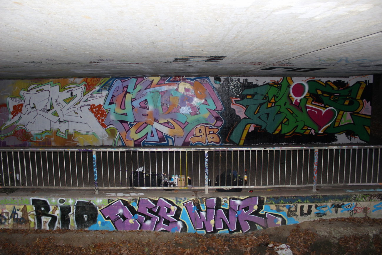 Graffiti Wall - Photo by DAZE95 - Münster, KinderBach, Kinderhaus (2015)
