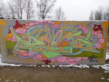 Graffiti Wall - Photo by DAZE95 - Emsdetten, Skatepark, Fame (2017)