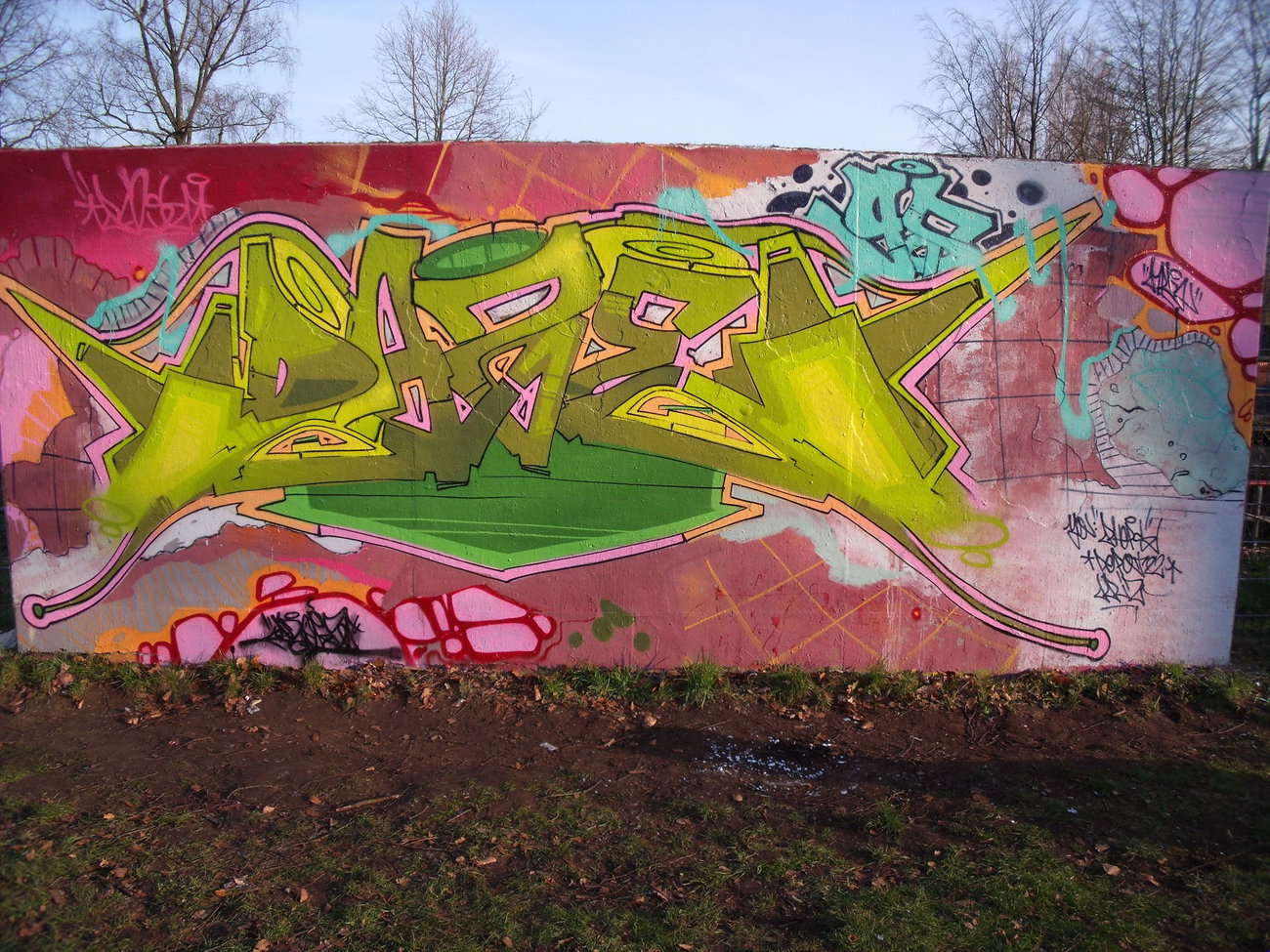 Graffiti Wall - Photo by DAZE95 - Emsdetten, Skatepark, Fame (2016)