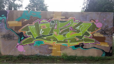 Graffiti Wall - Photo by DAZE95 - Emsdetten, Skaterpark, DAZE (2016)
