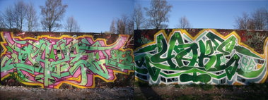 Graffiti Wall - Photo by DAZE95 - Emsdetten, Fame, Skatepark (2015)