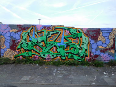 Graffiti Wall - Photo by DAZE95 - HallOfFame, Münster, Hawerkamp (2017)